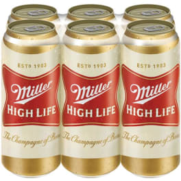 Miller High Life 6pk cans