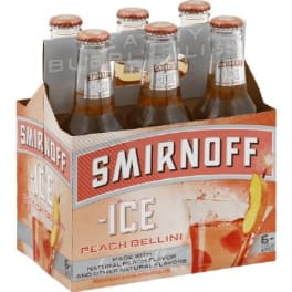 Smirnoff Peach Bellini 6pk bottles
