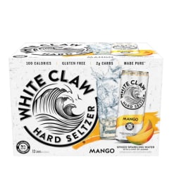 White Claw Mango Hard Seltzer - 12 Cans/ 12oz