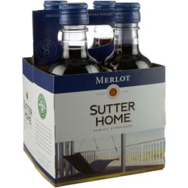 Sutter Home Merlot - 4 bottles / 187mL