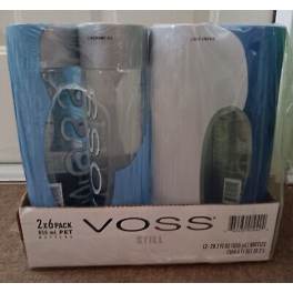 Voss 850ml Plastic 2/6 Pack