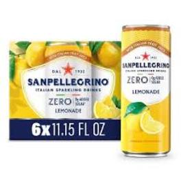 San Pellegrino 6 Pack Cans Zero Lemonade