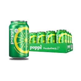 Poppi 12 Pack Cans Lemon Lime