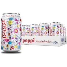 Poppi 12 Pack Cans Punch Pop