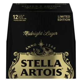 Stella Artois Midnight - 12 bottles / 11.2oz