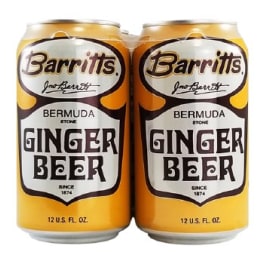 Barritts Ginger Beer Bermuda - 4 cans / 12oz