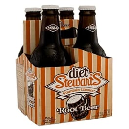 Stewart's Diet Root Beer - 4 bottles / 12oz