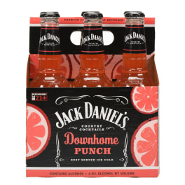 Jack Daniel's Country Cocktails Downhome Punch - 6 bottles / 12oz