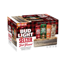 Bud Light Seltzer Flannel - 12 pack bottle 12oz