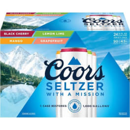 Coors Seltzer Variety - 24 pack cans
