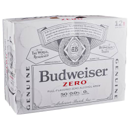 Budweiser Zero - 12 pack cans