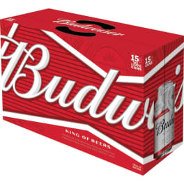 Budweiser - 15 pack cans