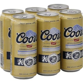 Coors - 6 pack can