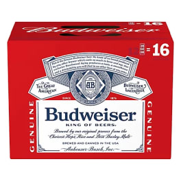Budweiser Aluminum - 12 pack / 16oz cans