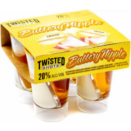 Buttery Nipple Twisted Shotz - 4 pack