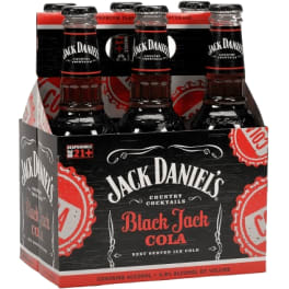 Jack Daniel's Country Cocktails Black Jack Cola Seltzer- 6 bottles / 10oz