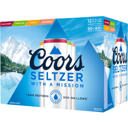 Coors Seltzer Variety Pack - 12 cans / 12oz