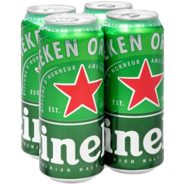 Heineken Premium Lager - 4 cans / 16oz