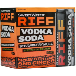 Riff Strawberry Mule Vodka Soda - 6 cans / 12oz