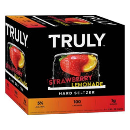 Truly Strawberry Lemonade 6 pack 6 cans