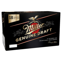 Miller Genuine Draft 18 pack 18 pack cans