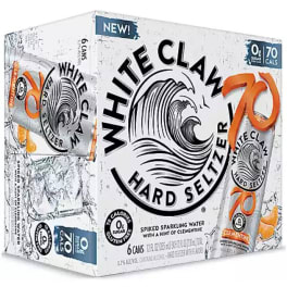 White Claw Clementine 6 pack cans