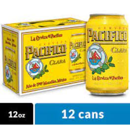 Pacifico Clara Mexican Lager 12Pack 12oz Cans