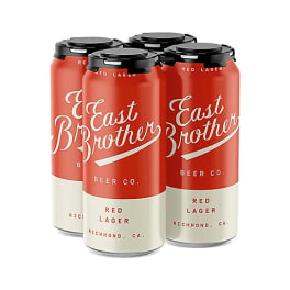 East Brother Red Lager - 4 cans / 16oz