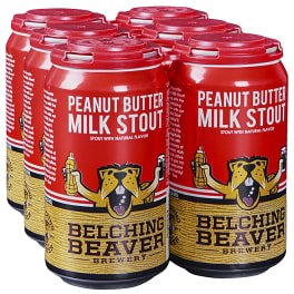 Belching Beaver Peanut Butter Milk Stout - 6 cans / 12oz