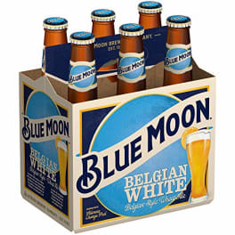 Blue Moon Belgian White Wheat Craft Beer - 6 bottles / 12oz