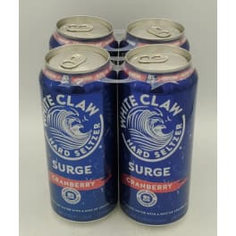 White Claw Hard Seltzer Surge Cranberry - 4 Cans/ 16oz