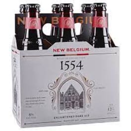 New Belgium 1554 Enlightened Dark Ale - 6 bottles / 12oz