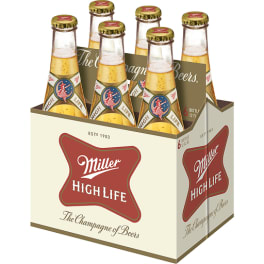 Miller High Life 6pk bottles