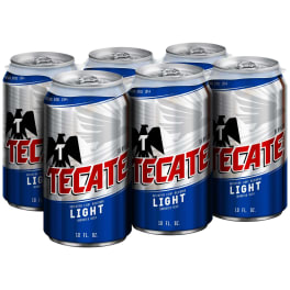 Tecate Light 6pk cans