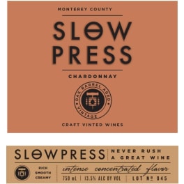 Slow Press Chardonnay Monterey County 2017 750ml