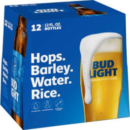 BUD LIGHT 12 PK BOTTLE
