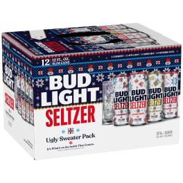BUD LIGHT SELTZER UGLY SWEATER 12 PK
