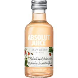 Absolut Juice Strawberry Vodka Bottle (50 ml)