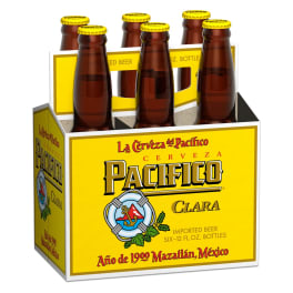 Cerveza Pacifico - 6 pack can / 12oz