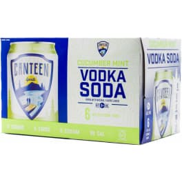 Canteen Cucumber Mint Vodka Soda - 6 cans / 12oz