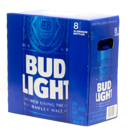 BUD LIGHT ALUMINUM 8 PK