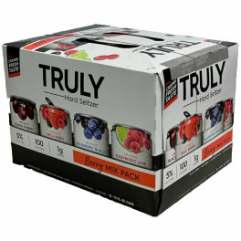 Truly Hard Seltzer Berry Mix Pack Spiked & Sparkling Water Massachusetts - 12 Cans/ 12 oz
