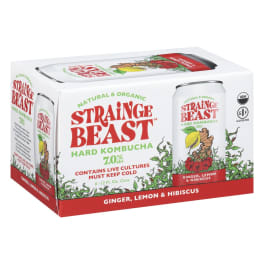 Strainge Beast Ginger Lemon & Hibiscus - 6 Cans/ 12oz