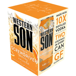 Western Son Vodka Screwdriver - 4 Cans/ 12oz