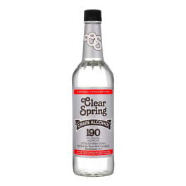 CLEAR SPRINGS 190 GRAIN ALCOHOL 750ml