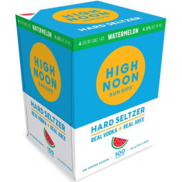 High Noon Vodka & Soda Watermelon Seltzer - 4 cans / 335mL