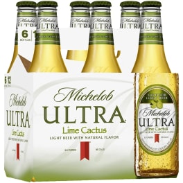 Michelob Ultra Infusions Lime & Prickly Pear Cactus Light Beer - 6 bottles / 12oz