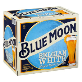 Blue Moon Belgian White Wheat Ale - 12 bottles / 12oz