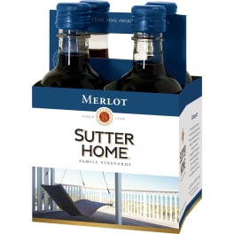Sutter Home 4-Pack Merlot - 4 bottles / 187mL