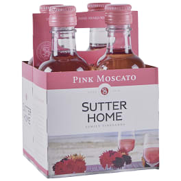 Sutter Home Pink Moscato - 4 bottles / 187mL